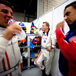 2010 Spa 24 HoursSpa-Francorchamps, Belgium.31st July - 1st August 2010Mark Blundell (GBR) AUDI R8 LMS (Car 68)Stefan Johansson (SWE) AUDI R8 LMS (Car 67)Alain Li (HKG) AUDI R8 LMS (Car 67)World Copyright: Malcolm Griffiths/LAT PhotographicRef: Digital Image IMG_9239