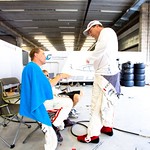 2010 Spa 24 HoursSpa-Francorchamps, Belgium.31st July - 1st August 2010Stefan Johansson (SWE) AUDI R8 LMS (Car 67)Zak Brown (GBR) AUDI R8 LMS (Car 68)World Copyright: Malcolm Griffiths/LAT PhotographicRef: Digital Image IMG_9392