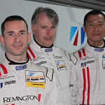 Danny Watts, left, Richard Meins, centre, and Frank YuFriday Free Practice - Intercontinental Le Mans Cup - Zhuhai, China. Nov. 5th 2010. © Jay Ashton / United Autosports