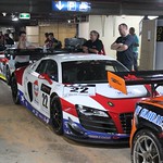 Preparing to exit the underground car park which is the team's base for the weekend!