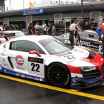 #22 in the assembly area before heading out on track