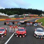 Audi teams at Spa