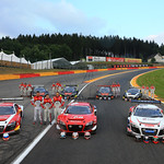 Audi teams at Spa